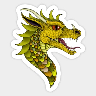 Yellow dragon Sticker